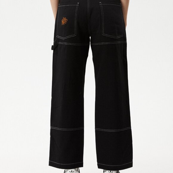 Afends Moss Workwear Carpenter Pants – Washed Black, Size 26 - Picture 4 of 11